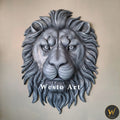 Lion Face Wall Hanging Mural 5×4 ft | Majestic 3D Artwork