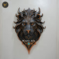 Wild Lion Face Wall Mural 3×2 ft | Artistic Animal Wall Decor